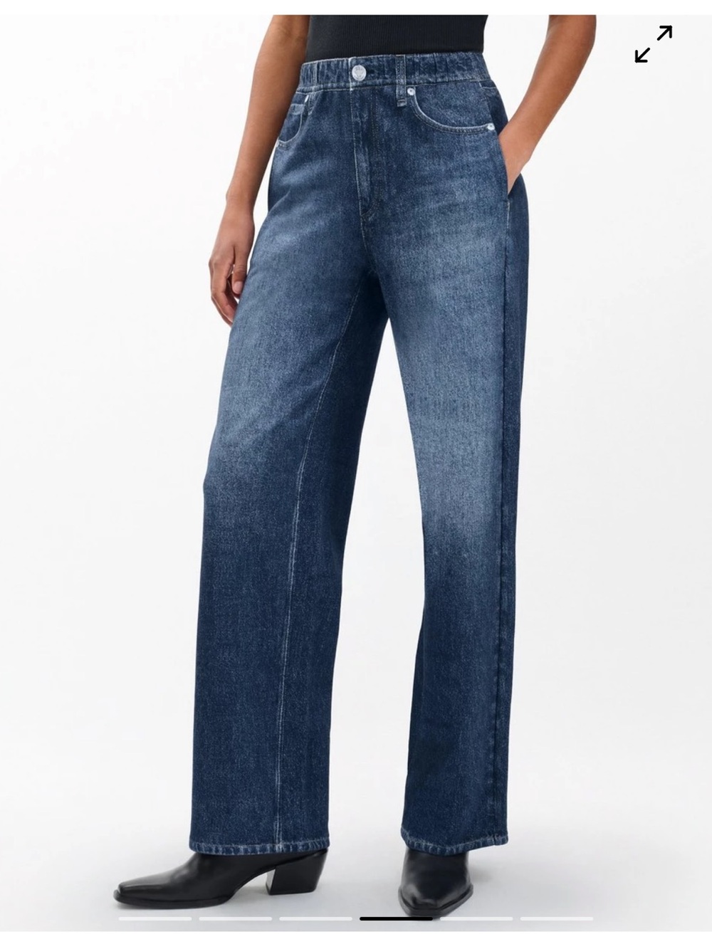 Rag & Bone Miramar cotton-terry wide leg pant size small